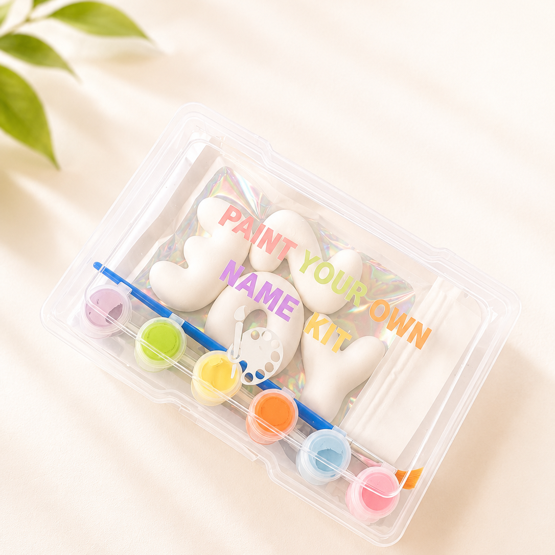 Paint your own name kit