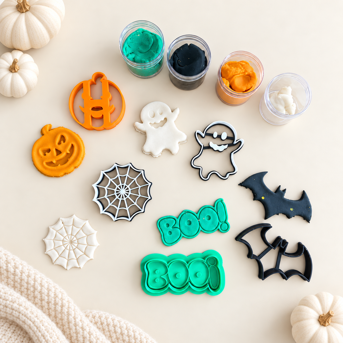 Spooky Boo Halloween Playdough Kit
