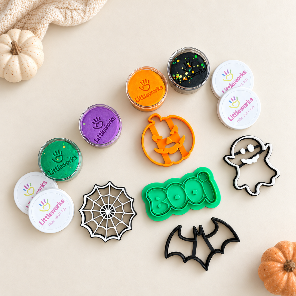 Spooky Boo Halloween Playdough Kit