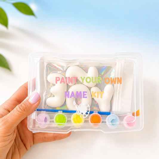Paint your own name kit